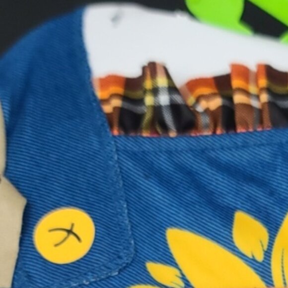 Halloween Cute Scarecrow Sunflower Adorable Toddler Costume , NWT - Picture 13 of 13